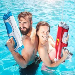 Juguetes de baño Pistola de agua Matic Inducción Absorción Verano Juguete eléctrico Playa de ráfaga de alta tecnología Lucha al aire libre Entrega de gotas Bebé Niños Matern Dhorg