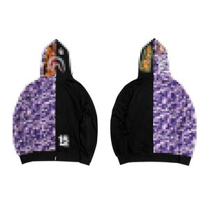 Bathing Ape New Shark 15th Anniversary Hooded Sweater Couple Camo Patch Coat Bathing Ape Hooded Jacket