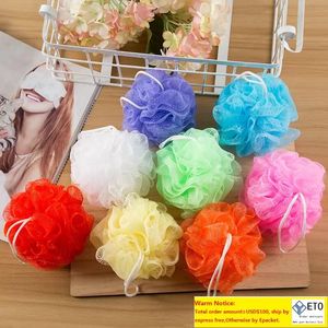 Bola de baño rica en burbujas, bañeras de bolas, baño, limpieza corporal, malla, baño de ducha, esponja de baño corporal, accesorios de bolas de baño