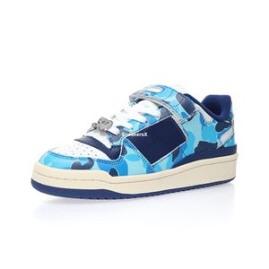 Bathing Forum 84 Low 30th Anniversary Blue Camo Chaussures de course pour chaussures de sport pour hommes Baskets pour femmes Baskets pour hommes Femmes Athletic ID4772