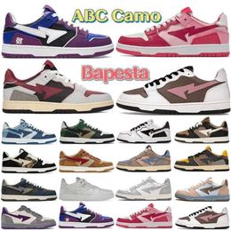 Bathing Running Apes Casual schoenen Nigo ABC Camo SK8 Sta lage veterschoenen dames luxe mode Court Sta schoen heren leer 16e verjaardag roze T