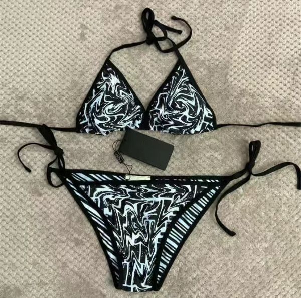 Maillot de bain nouveau bikini sexy maillot de bain femmes petite poitrine soutien en acier triangle deux pièces maillot de bain femmes ensemble printemps chaud