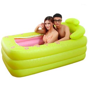 Baignoires Sièges 256 Baignoire Gonflable Pliante Adulte Ménage Corps Entier Double Mandarin Canard Grand Portable En Plastique