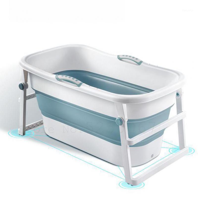 Bathing Tubs & Seats Baby Bathtub Folding Children Large Born Swimmers