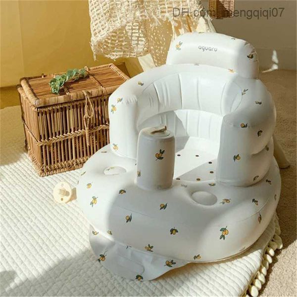 Baignoires sièges sièges bébé gonflable pvc canapé chaise dessin animé ours fleur de baignoire portable baignoire