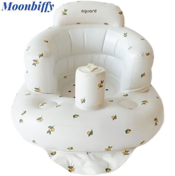 Baignoires Sièges Bébé Gonflable Canapé Chaise Dessin Animé Ours Floral Portable Bain Piscine Enfants Siège pour Voyage Ride-ons Piscine Jouets Baignoire 230923