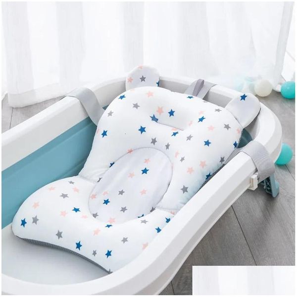 Bañeras de baño Asientos Baby Shower Bañera Bañera Pad Antideslizante Nacido Bañera Mat Seguridad Enfermería Soporte plegable Confort Cuerpo Cojín Almohada Drop DHLB5