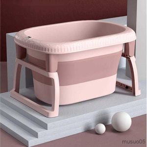 Baignoires sièges de salle de bain baril grand baignoire bébé bassin pliant de détection en temps réel plus bassin de bain à isolation élevée stable r230818 durable R230818