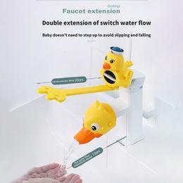 Badbuizen stoelen stoelen cartoon kraan extender voor kinderen hand wassen in badkamer wastafel accessoires Water pijp splash-proof handig voor baby wassen