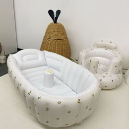 Baignoires Sièges INS bébé gonflable bébé baignoire enfants bouffée Portable chaise de bain PVC multifonctionnel siège alimentation chaise nourrissons piscine 230923