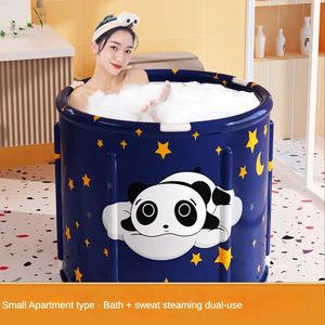 Baignoires Sièges Grand bain pliant PVC baignoire portable plié SPA seau adulte baignoire bébé enfants salle de bain épaississement baignoires pliantes pour adultes 231212