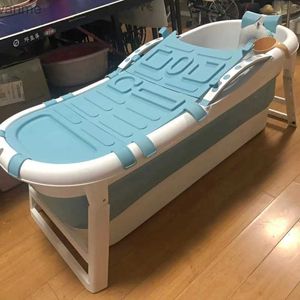 Baignoires sièges plastique simple baignoire portable en plastique portable maison baignoire glacée piscine adulte baignoire pliante baignoire chaude grande baignoire complète du corps wx