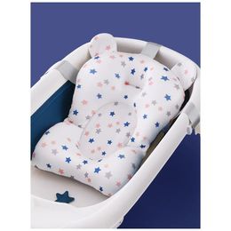 Bañeras de baño Asientos Portátil Bebé Bañera Pad Ajustable Bañera Ducha Cojín Nacido Soporte Asiento Mat Plegable Bebé Baño Asiento Flotante Agua Pad 230928