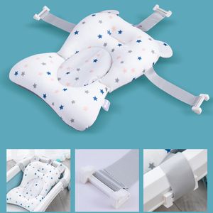 Baignoires Sièges Portable Bébé Baignoire Pad Ajustable Baignoire Douche Coussin né Support Siège Tapis Pliable Flottant Eau 230601