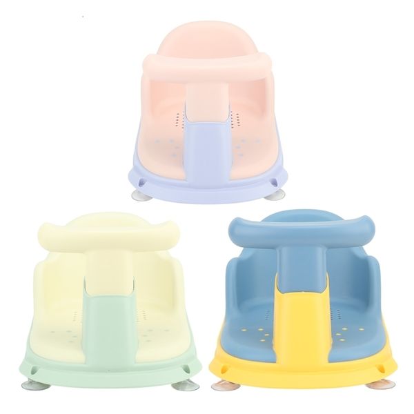 Baignoires sièges chaise Portable en plastique anti-dérapant bébé bain Support siège avec 4 ventouses pour nourrissons tout-petits 231025