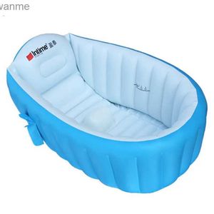 Baignoires sièges baignoires gonflables portables adaptées aux enfants Pompe à air portable baignoire portable pliant chaud 98x65x28cm rose bleu wx