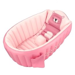 Baignoires Sièges PVC gonflable bébé baignoire Portable infantile né siège de bain baignoires antidérapant piscine pliable baignoire banheiras de 231204