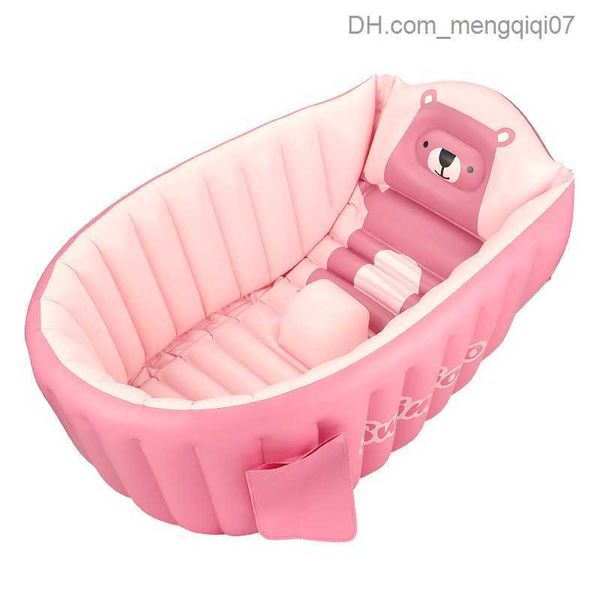 Baignoires sièges PVC Baigne de bébé gonflable baignoire portable baignoire assise baignoire non glissement piscine baignoire pliante z230818