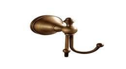 Accesorios de baño European Black Antique Bronze Bure Hook Wall Montado con perchas dobles para toalla de baño STO9444962