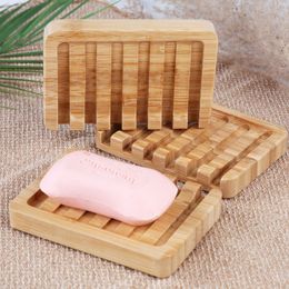 Badkamer bamboe soap boxes hotel toilet draineer natuurlijke zeep houders originaliteit thuisbenodigdheden 4 8SL Q2