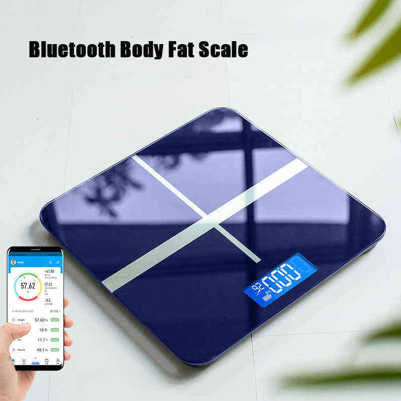 Báscula digital para baño, báscula corporal electrónica de precisión precisa con pantalla LCD, báscula de suelo para medición de peso H1229