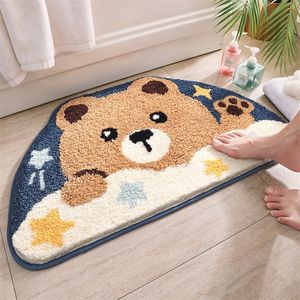 Badkamer Deurmat Frog Carpet Entrance Keuken Matten Balkon Huisdouche Halve Cirkel Welkom Mat Area Tapijt Leuke Tapis 220301