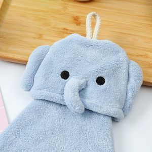 Badkamer hand handdoek koraal fluweel anime hangende handdoek keuken absorberende handdoek handdoek voor kinderen handdoek schattig dierenpatroon