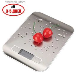Balances de cuisine de salle de bains 5/10 kg Balance de cuisine électronique LCD outil de mesure en acier inoxydable Balance numérique balance de régime alimentaire balances Q231020