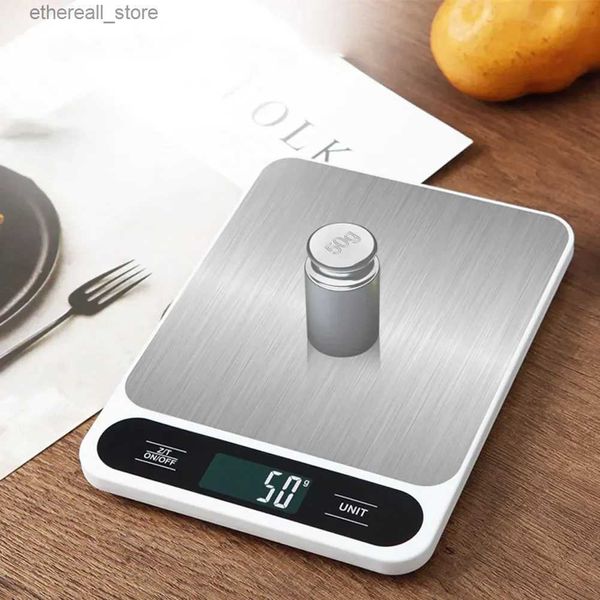 Básculas de cocina para baño Digital Electrónica para hornear Pastelería 5 kg / 1 g Básculas de medición de pesaje 10 kg / 1 g Báscula Cocina Precisa para cocinar alimentos Q231020