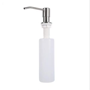 Dispensador de jabón para cocina y baño, para detergente de fregadero, bomba dispensadora de desinfectante para lavado a mano, cabezal de acero inoxidable XB1