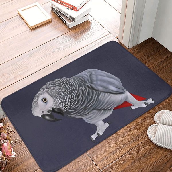 Salle de bain Mat Africain Grey Parrot Doormat Cuisine Carpet Entrance Porte de porte Home Decor