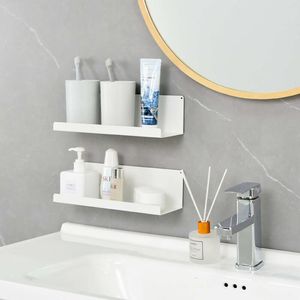 Badkamer niet geperforeerd wit washbasinekrek, magnetisch zuigbadkamer wand opbergrek