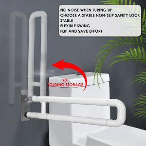 Salle de bain Saisissez les barres du cadre de sécurité des toilettes Poigure de support de main