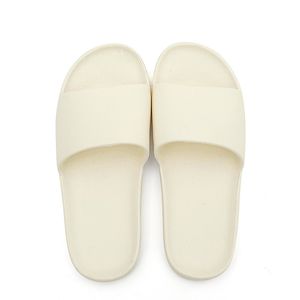 Sandalias y zapatillas de baño EVA a prueba de olores para uso doméstico, baño de verano, baños de hotel, zapatillas de interior para hombres y mujeres, color blanco