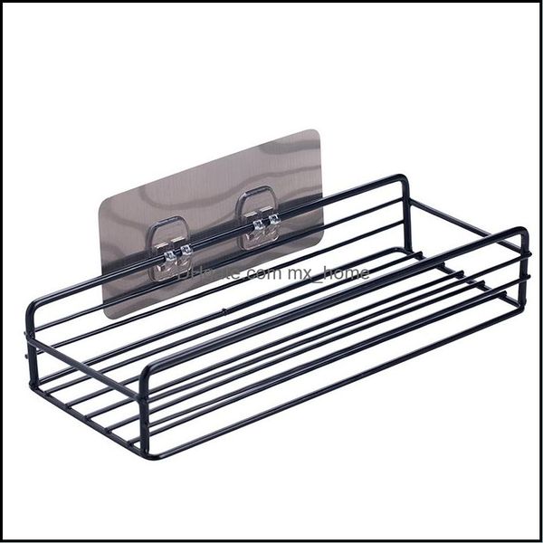 Salle de bain Shees Hardware Bath Home Garden Punch - Corner Rack Rack Panier de douche Assorides Moup de cuisine Organisateur Organisateur de shampooing WI WI