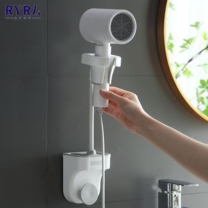 Étagères de salle de bain Support de sèche-cheveux réglable Accueil Salle de bain Support universel pour sèche-cheveux Rotation à 360 degrés Étagères en plastique Support de rangement 230628