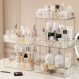 Étagères de salle de bain Organisateur de salle de bain étagère maison cuisine acrylique support de rangement grande capacité soins de la peau cosmétique Liptick shampooing support de bureau 231124