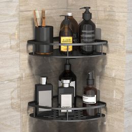 Badkamer planken hoekplank zonder roestvrije ruimte aluminium douche opslagrek shampoo houder accessoires 230221