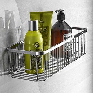 Étagères de salle de bain dfrkjhre salle de bain en acier inoxydable brossé panier de panier net panier de salle de bain simple couches de salle de bain shampooing de douche étagère 230421