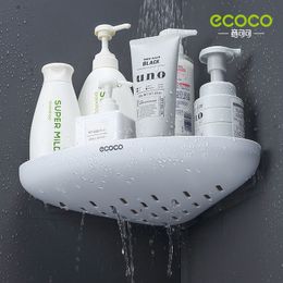 Badkamer Planken ECOCO Opslag Plank Douche Snap Up Hoek Shampoo Houder Mand Muur voor Rekken Keuken 230719