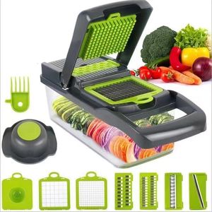 Estantes de baño Cortador de verduras multifuncional Admisión Cocina Hogar Patata Slicer Rallador Pepino Limpiador Cesta de drenaje Picado Peel Pruit 230922