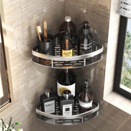 Badkamer planken nodrill hoekplank douche opslagrekhouder toilet shampoo organisator accessoires 230817