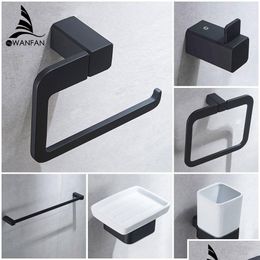 Badkamer Planken Serie Europese Moderne Hardware Toiletrolhouder Beker Zeepbakje Robe Hook Wf-92200 Drop Delivery Home Gar Homefavor Dhwqb