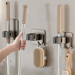 Badkamer planken roestvrijstalen stalen ponsmachine muur gemonteerd dweil organizer beugel huishoudelijke opbergrek badkamer zuignap haak keuken accessoires