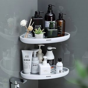 Badkamer planken driehoekige hoekplank wallmounted opslagrek lotions keuken organisator voor accessoires houder 230221