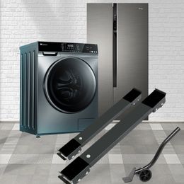 Estantes de baño Soporte para lavadora Refrigerador móvil Base elevada Soporte de rodillo móvil Rueda Accesorios de cocina Electrodomésticos 230615