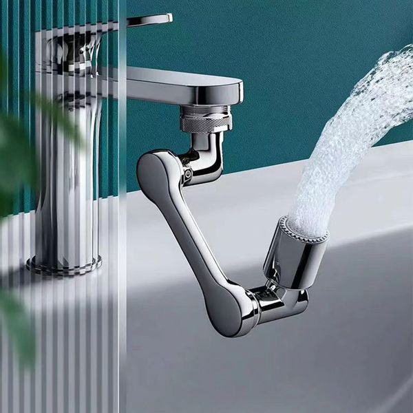 Pommeaux de douche de salle de bain 1080 Rotatif Rallonge de robinet Aérateur Filtre universel anti-éclaboussures Lavabo Face Wash Attachment avec 12 modes de sortie d'eau 230411