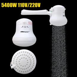 Pommeaux de douche de salle de bain 110V220V 5400W pommeau de douche bain électrique chauffe-eau instantané support de tuyau 230612