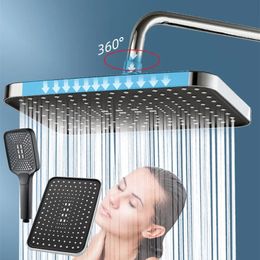 Pommeaux de douche de salle de bain Mélangeur à économie d'eau à haute pression à tête réglable à 4 modes avec accessoires autonettoyants OneKey Cut Shift 231117