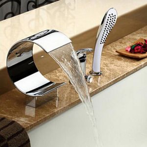 Cabezales de ducha de baño Bakala Sprinkle Montura Monta de cascada extendida del grifo de bañera con accesorios de fontanería de color